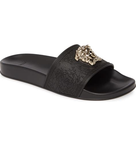 designer slides womens versace|Versace slip on sandals women's.